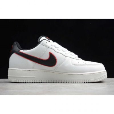 Nike Air Force 1 Low '07 Beyaz / Siyah / Kırmızı Kaykay Ayakkabı Türkiye - RNBIEOMN